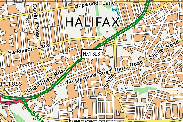 HX1 3LB map - OS VectorMap District (Ordnance Survey)