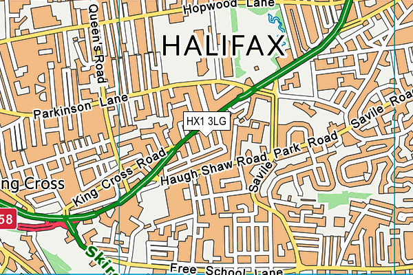 HX1 3LG map - OS VectorMap District (Ordnance Survey) HX1 3LG map - OS VectorMap District (Ordnance Survey)