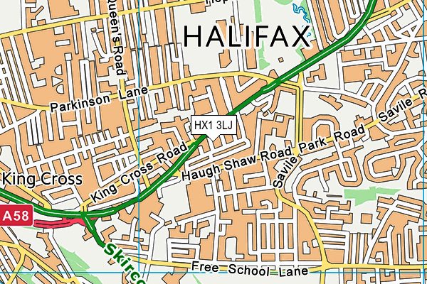 HX1 3LJ map - OS VectorMap District (Ordnance Survey) HX1 3LJ map - OS VectorMap District (Ordnance Survey)