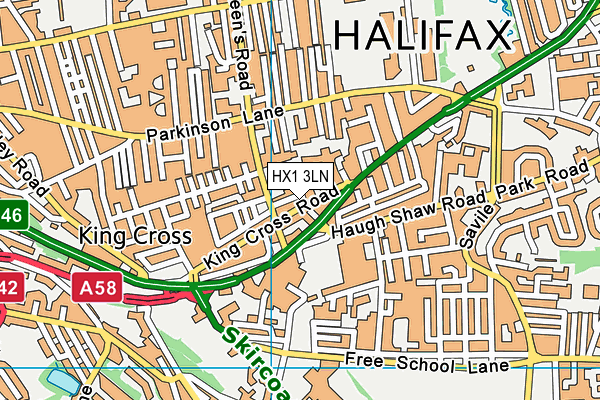 HX1 3LN map - OS VectorMap District (Ordnance Survey)