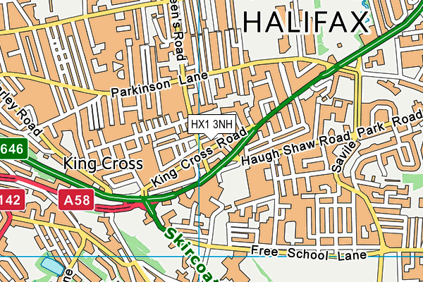 HX1 3NH map - OS VectorMap District (Ordnance Survey) HX1 3NH map - OS VectorMap District (Ordnance Survey)