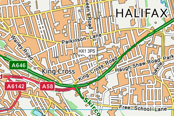 HX1 3PS map - OS VectorMap District (Ordnance Survey) HX1 3PS map - OS VectorMap District (Ordnance Survey)