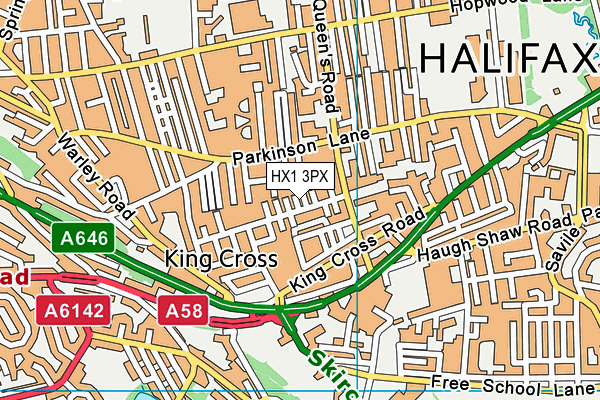 HX1 3PX map - OS VectorMap District (Ordnance Survey) HX1 3PX map - OS VectorMap District (Ordnance Survey)