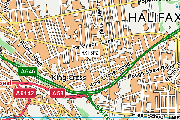 HX1 3PZ map - OS VectorMap District (Ordnance Survey) HX1 3PZ map - OS VectorMap District (Ordnance Survey)