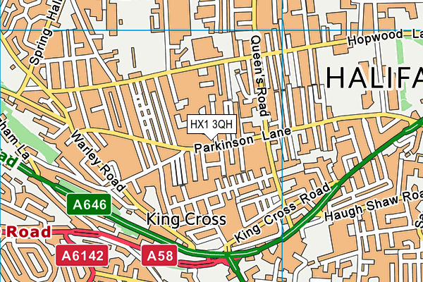 HX1 3QH map - OS VectorMap District (Ordnance Survey) HX1 3QH map - OS VectorMap District (Ordnance Survey)
