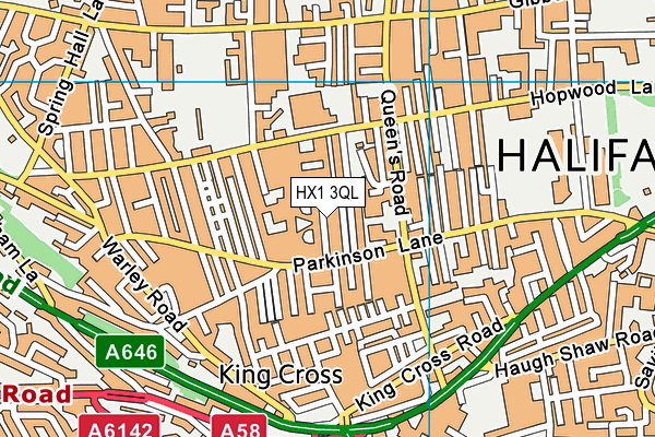 HX1 3QL map - OS VectorMap District (Ordnance Survey) HX1 3QL map - OS VectorMap District (Ordnance Survey)