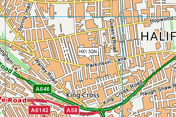 HX1 3QN map - OS VectorMap District (Ordnance Survey) HX1 3QN map - OS VectorMap District (Ordnance Survey)
