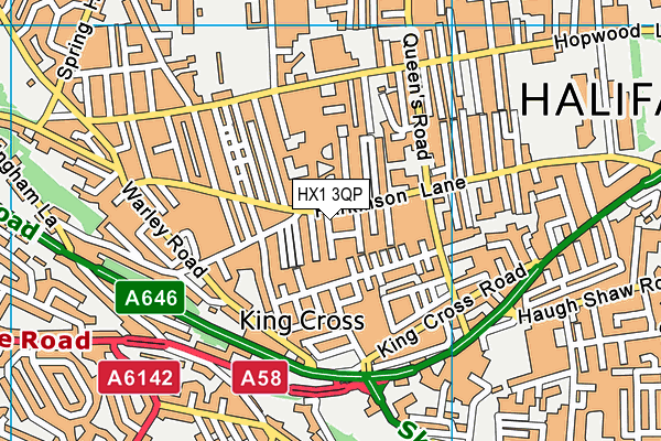 HX1 3QP map - OS VectorMap District (Ordnance Survey) HX1 3QP map - OS VectorMap District (Ordnance Survey)
