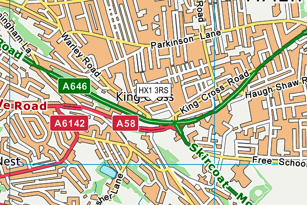 HX1 3RS map - OS VectorMap District (Ordnance Survey)