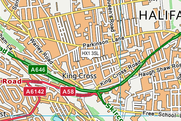 HX1 3SL map - OS VectorMap District (Ordnance Survey) HX1 3SL map - OS VectorMap District (Ordnance Survey)