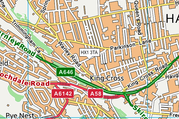 HX1 3TA map - OS VectorMap District (Ordnance Survey) HX1 3TA map - OS VectorMap District (Ordnance Survey)
