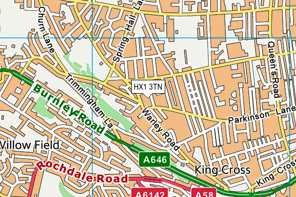 HX1 3TN map - OS VectorMap District (Ordnance Survey) HX1 3TN map - OS VectorMap District (Ordnance Survey)