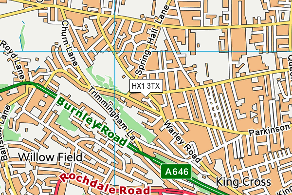 HX1 3TX map - OS VectorMap District (Ordnance Survey) HX1 3TX map - OS VectorMap District (Ordnance Survey)