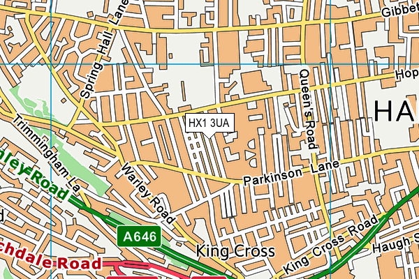 HX1 3UA map - OS VectorMap District (Ordnance Survey)