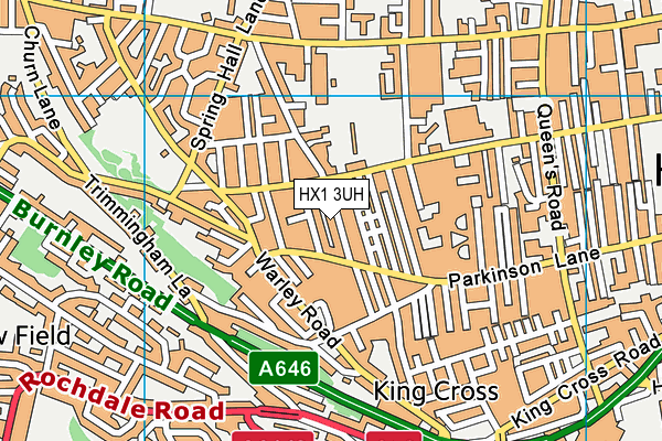 HX1 3UH map - OS VectorMap District (Ordnance Survey)