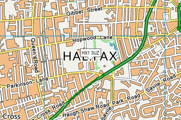 HX1 3UZ map - OS VectorMap District (Ordnance Survey) HX1 3UZ map - OS VectorMap District (Ordnance Survey)