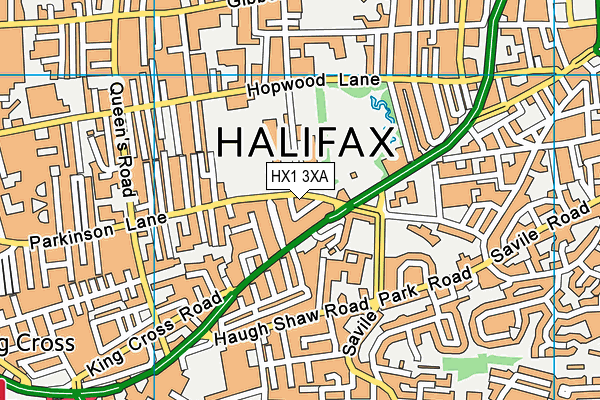 HX1 3XA map - OS VectorMap District (Ordnance Survey)