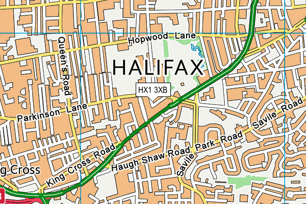 HX1 3XB map - OS VectorMap District (Ordnance Survey)