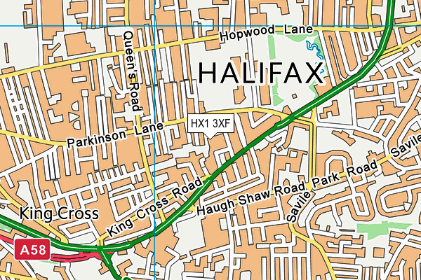 HX1 3XF map - OS VectorMap District (Ordnance Survey) HX1 3XF map - OS VectorMap District (Ordnance Survey)