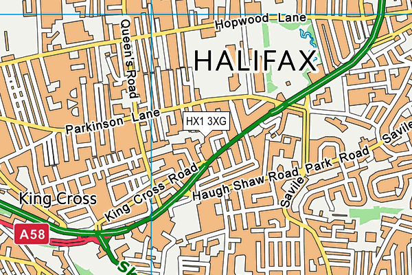 HX1 3XG map - OS VectorMap District (Ordnance Survey) HX1 3XG map - OS VectorMap District (Ordnance Survey)