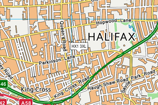 HX1 3XL map - OS VectorMap District (Ordnance Survey) HX1 3XL map - OS VectorMap District (Ordnance Survey)