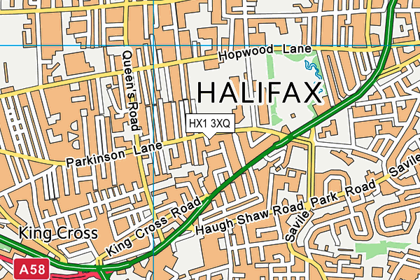 HX1 3XQ map - OS VectorMap District (Ordnance Survey)