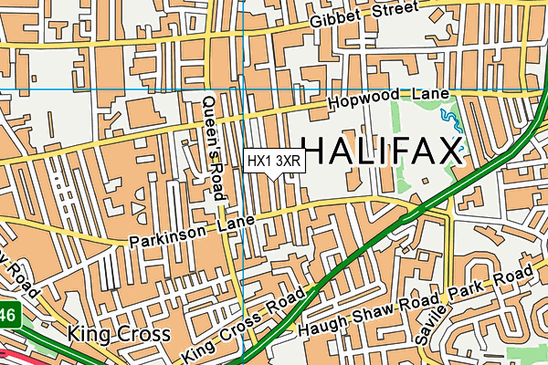 HX1 3XR map - OS VectorMap District (Ordnance Survey) HX1 3XR map - OS VectorMap District (Ordnance Survey)