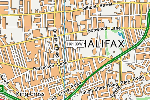 HX1 3XW map - OS VectorMap District (Ordnance Survey) HX1 3XW map - OS VectorMap District (Ordnance Survey)