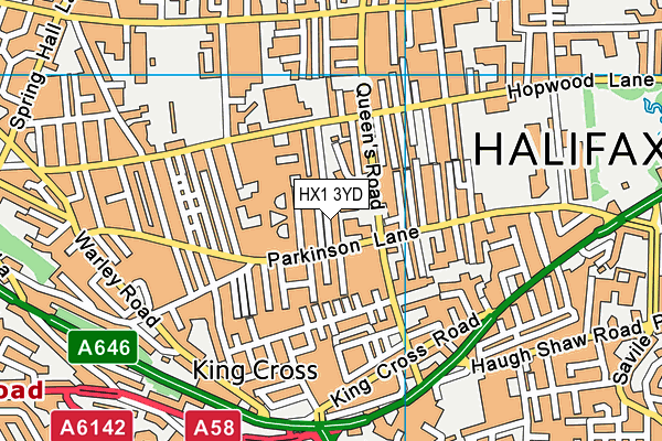 HX1 3YD map - OS VectorMap District (Ordnance Survey) HX1 3YD map - OS VectorMap District (Ordnance Survey)