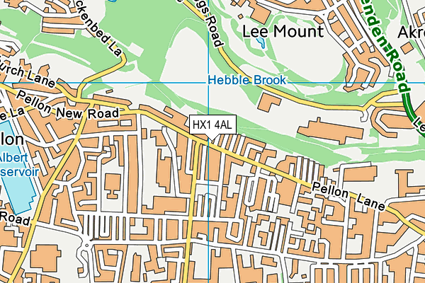 HX1 4AL map - OS VectorMap District (Ordnance Survey) HX1 4AL map - OS VectorMap District (Ordnance Survey)