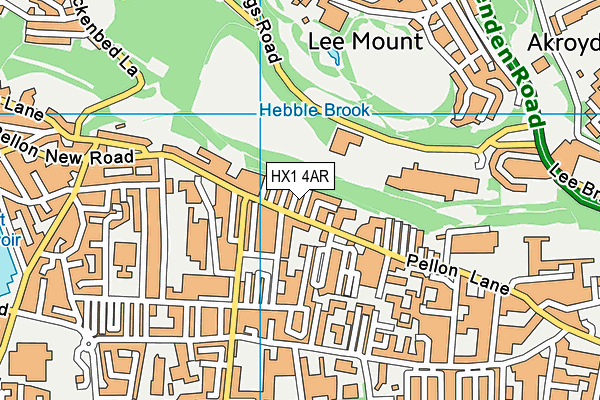 HX1 4AR map - OS VectorMap District (Ordnance Survey) HX1 4AR map - OS VectorMap District (Ordnance Survey)