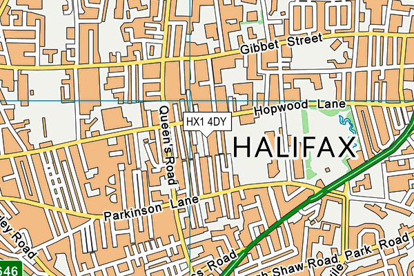 HX1 4DY map - OS VectorMap District (Ordnance Survey) HX1 4DY map - OS VectorMap District (Ordnance Survey)