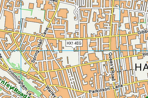 HX1 4EG map - OS VectorMap District (Ordnance Survey) HX1 4EG map - OS VectorMap District (Ordnance Survey)