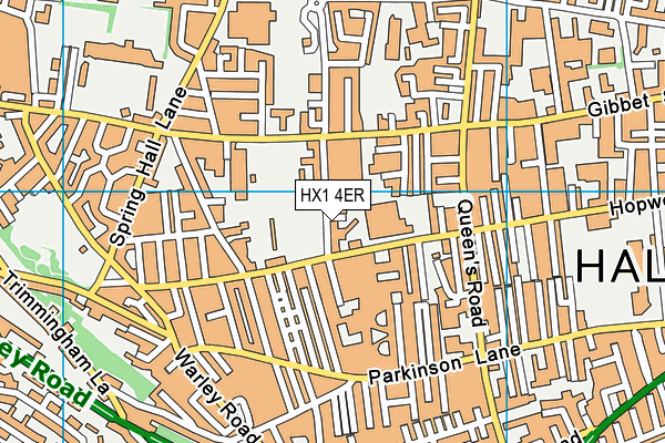 HX1 4ER map - OS VectorMap District (Ordnance Survey) HX1 4ER map - OS VectorMap District (Ordnance Survey)