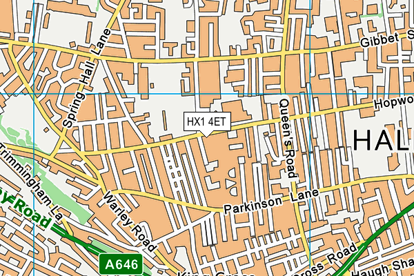 HX1 4ET map - OS VectorMap District (Ordnance Survey) HX1 4ET map - OS VectorMap District (Ordnance Survey)