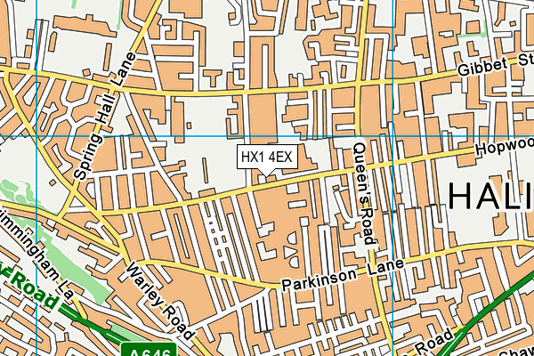 HX1 4EX map - OS VectorMap District (Ordnance Survey) HX1 4EX map - OS VectorMap District (Ordnance Survey)