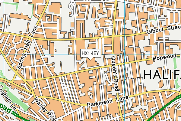 HX1 4EY map - OS VectorMap District (Ordnance Survey) HX1 4EY map - OS VectorMap District (Ordnance Survey)