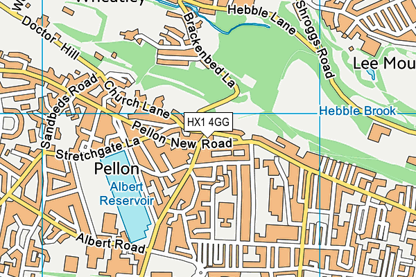 HX1 4GG map - OS VectorMap District (Ordnance Survey) HX1 4GG map - OS VectorMap District (Ordnance Survey)