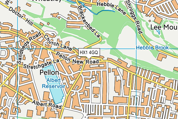 HX1 4GQ map - OS VectorMap District (Ordnance Survey) HX1 4GQ map - OS VectorMap District (Ordnance Survey)