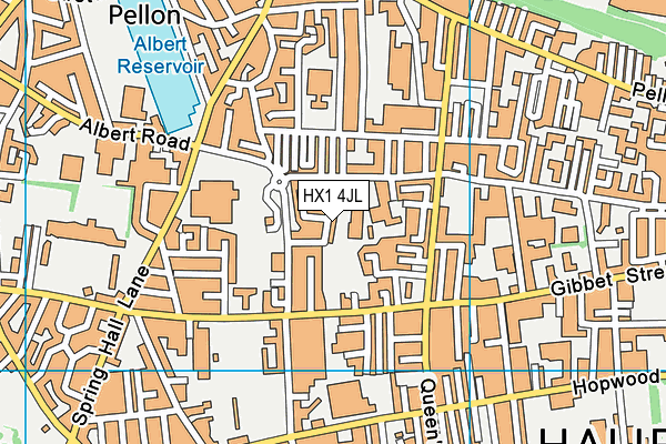 HX1 4JL map - OS VectorMap District (Ordnance Survey) HX1 4JL map - OS VectorMap District (Ordnance Survey)
