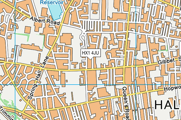 HX1 4JU map - OS VectorMap District (Ordnance Survey) HX1 4JU map - OS VectorMap District (Ordnance Survey)