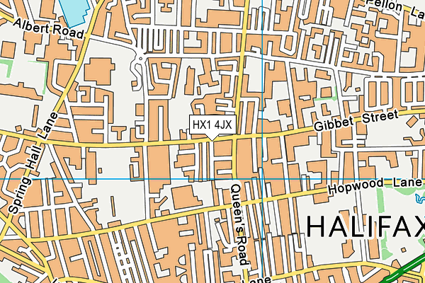 HX1 4JX map - OS VectorMap District (Ordnance Survey) HX1 4JX map - OS VectorMap District (Ordnance Survey)