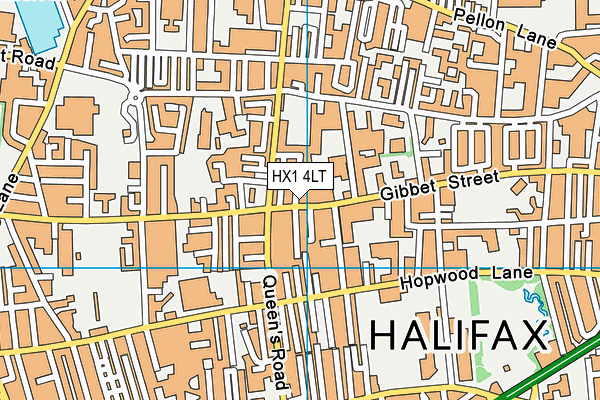 HX1 4LT map - OS VectorMap District (Ordnance Survey) HX1 4LT map - OS VectorMap District (Ordnance Survey)