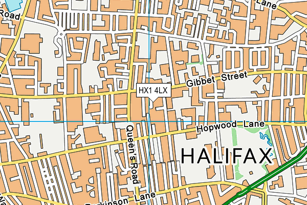 HX1 4LX map - OS VectorMap District (Ordnance Survey) HX1 4LX map - OS VectorMap District (Ordnance Survey)