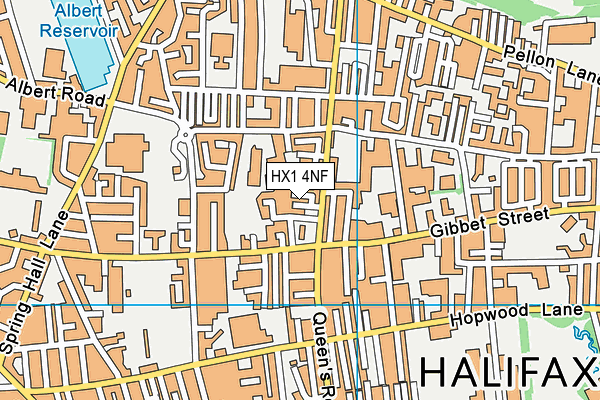 HX1 4NF map - OS VectorMap District (Ordnance Survey) HX1 4NF map - OS VectorMap District (Ordnance Survey)