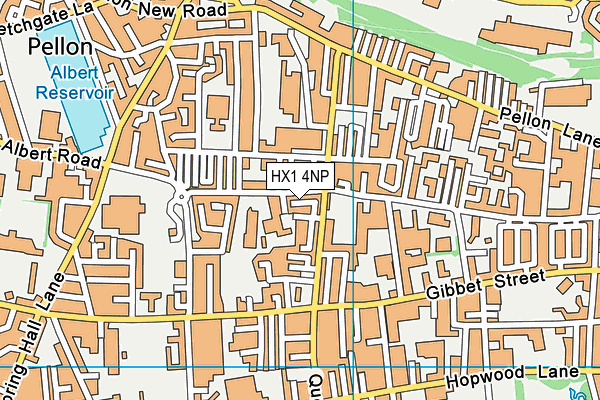 HX1 4NP map - OS VectorMap District (Ordnance Survey) HX1 4NP map - OS VectorMap District (Ordnance Survey)