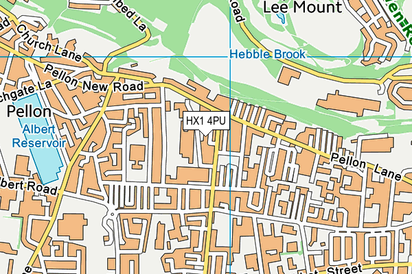 HX1 4PU map - OS VectorMap District (Ordnance Survey) HX1 4PU map - OS VectorMap District (Ordnance Survey)