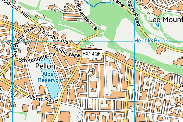 HX1 4QF map - OS VectorMap District (Ordnance Survey) HX1 4QF map - OS VectorMap District (Ordnance Survey)