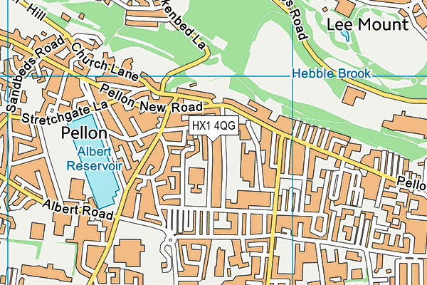 HX1 4QG map - OS VectorMap District (Ordnance Survey) HX1 4QG map - OS VectorMap District (Ordnance Survey)