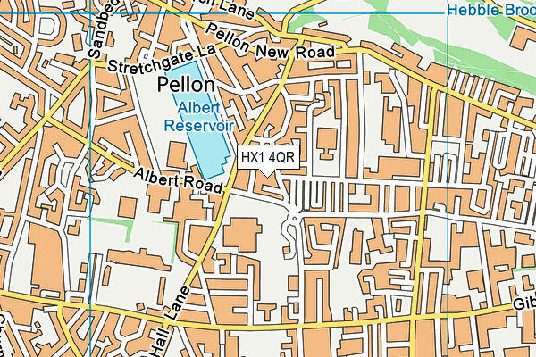 HX1 4QR map - OS VectorMap District (Ordnance Survey) HX1 4QR map - OS VectorMap District (Ordnance Survey)
